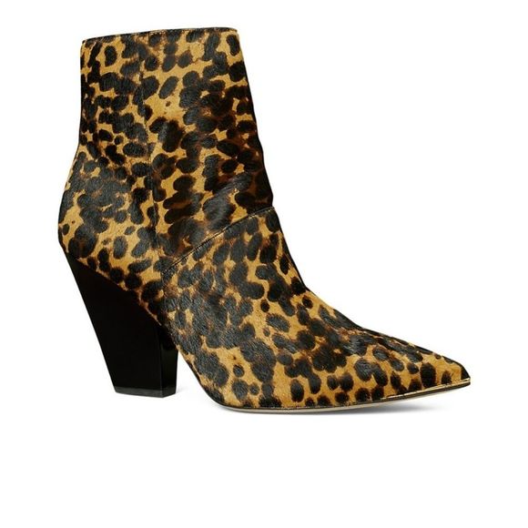 Tory Burch leopard print calf hair ankle boots - Picture 13 of 13